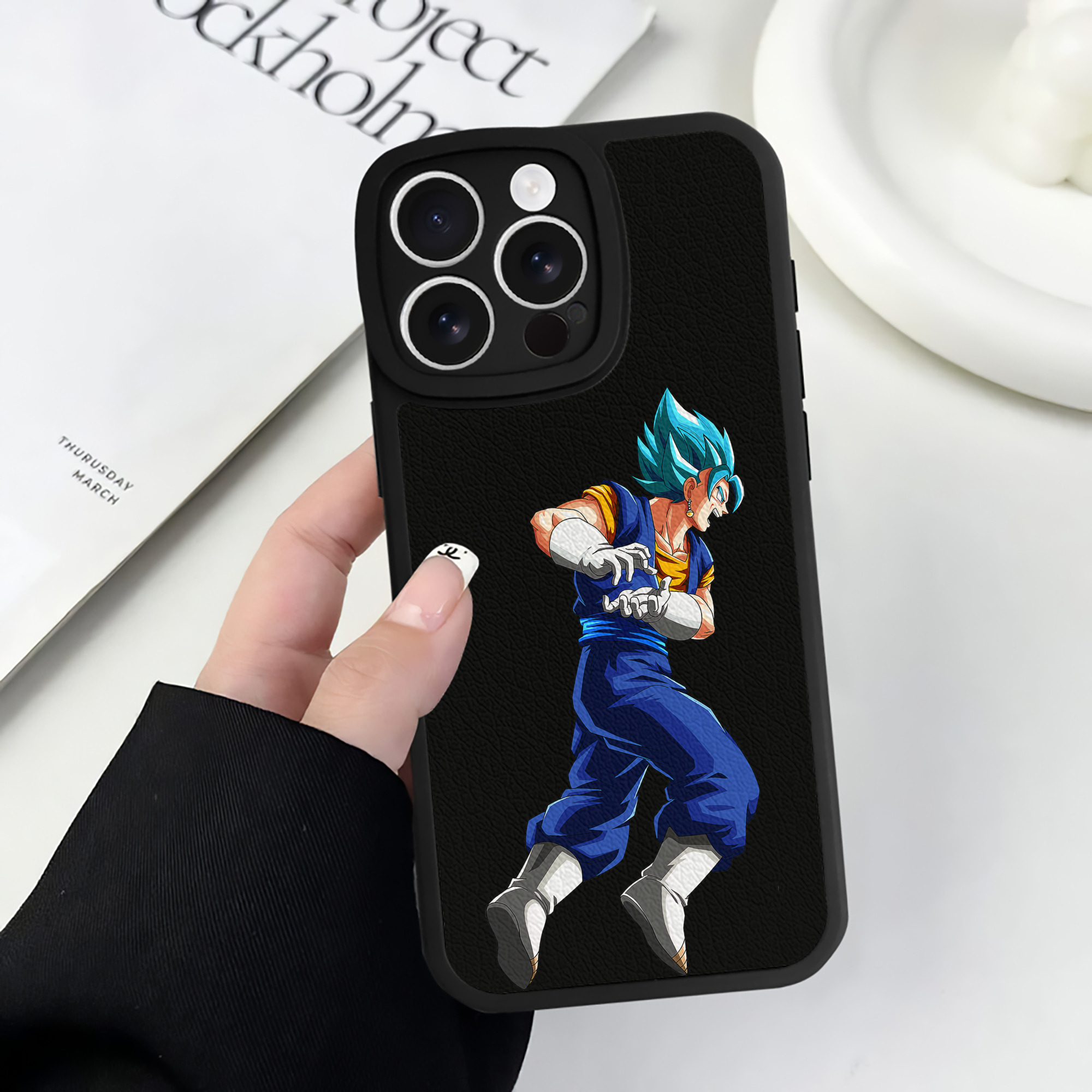 （画像用） ドラゴンボール ベジット DRAGON BALL Vegetto 【iPhone 16シリーズ対応】シリコンスマホケース（レザー調） 材質：シリコン
